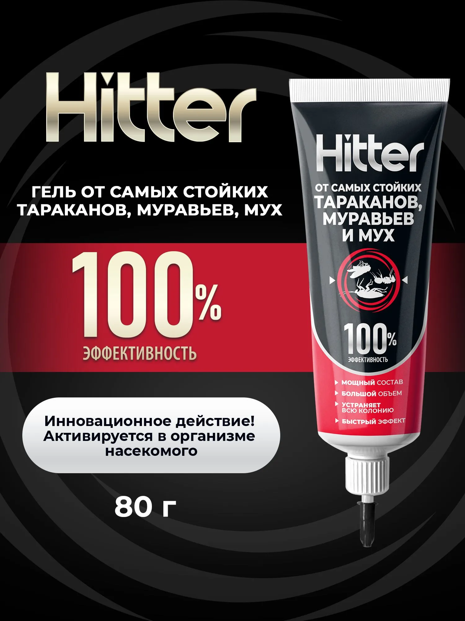 свойства геля от тараканов Hitter